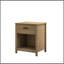Table de chevet en bois avec tiroir et tablette ouverte, table de chevet moderne avec rangement, table de bout en bois pour chambre à coucher, salon ou appartement, finition naturelle, brun