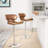 Leopoldo Swivel Upholstered Adjustable with Metal Frame-1273325866