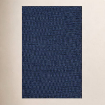 Marseille Blue Hand-Woven Geometric Outdoor Rug