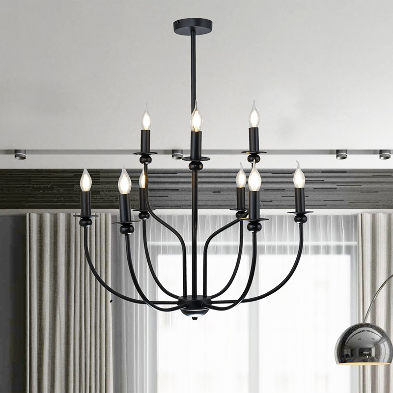 Teaticket 9 - Light Dimmable Candle Chandelier