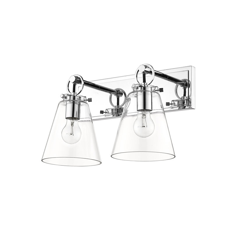 Éclairage pour salle de bain à intensité variable 2 lumières Mingo, Chrome