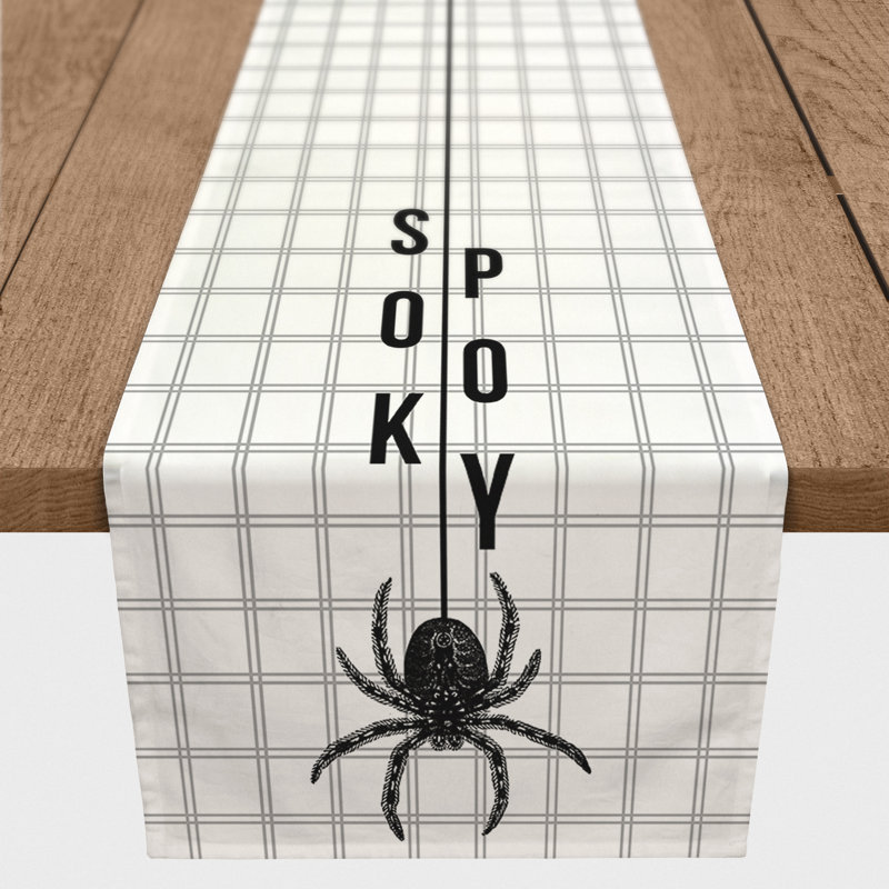 Escalon Plaid Halloween Table Runner, 90cm L x 16cm W