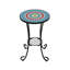 Table d'appoint de patio avec tablette