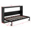 Lit escamotable peu encombrant avec motif imprimé, station de charge DEL sous le lit et USB-1684373741-1684373743
