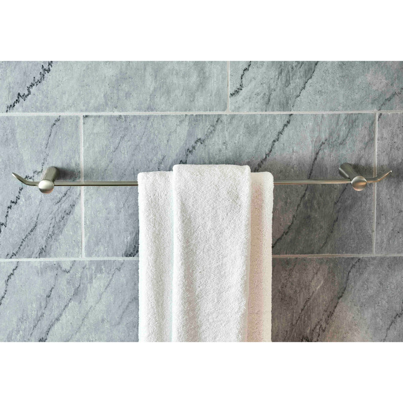 Barre à serviettes murale 24" Emile, Nickel brossé