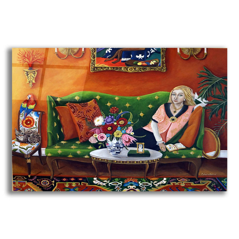 Red Barrel Studio® 'Consider The Flowers Good' By Catherine A Nolin, Acrylic Glass Wall Art, 16"X12"