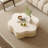 Masek Extendable Flower Shape Solid Coffee Table