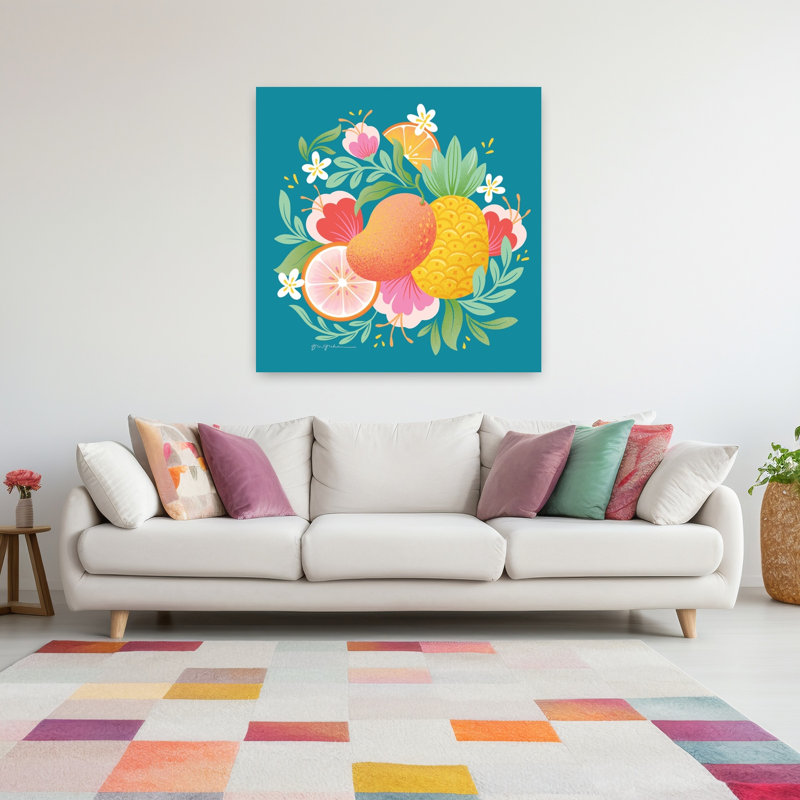 Fruit Punch II, art fruitier contemporain, H 48 po x l 48 po
