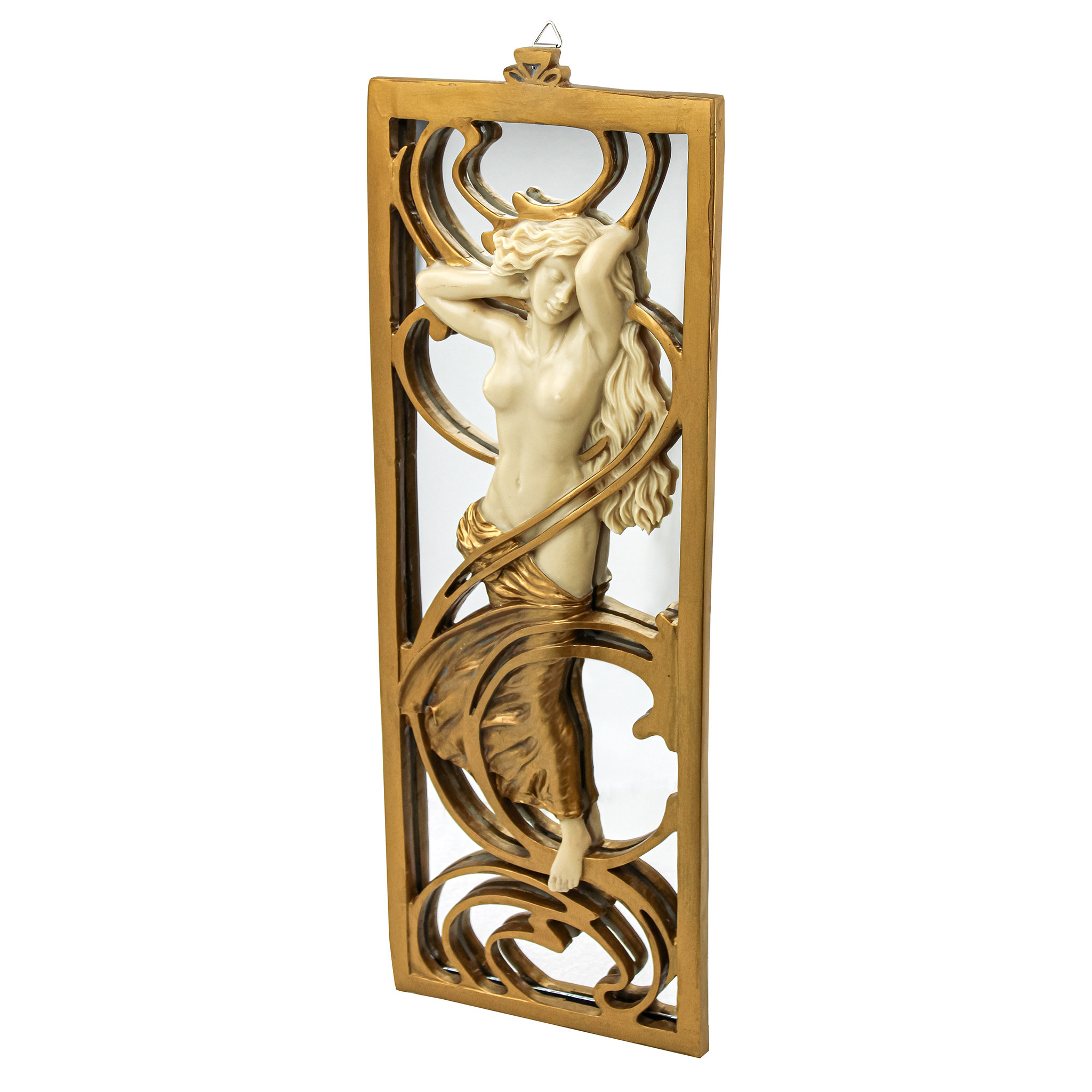 Design Toscano Parisian Art Nouveau Wall Mirror & Reviews | Wayfair