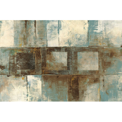 Euclid Ave Variations Blue Brown by Mike Schick - Wrapped Canvas Print