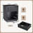 Black Night Stand Set of 2 with Charging Station, Fluted Wood Bed Side Table with 1 Drawer Storage, 15"D X 19.7"W X 23.6"H-678404719