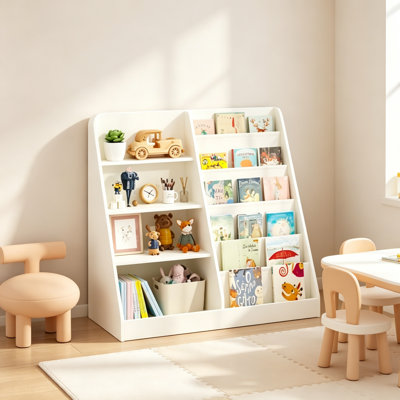 Bibliothèque à 4 niveaux en bois