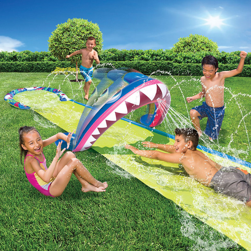 16' x 2.33 Inflatable Shark Water Slide