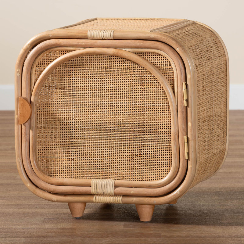 Brierre 21.7'' W Wicker / Rattan Nightstand