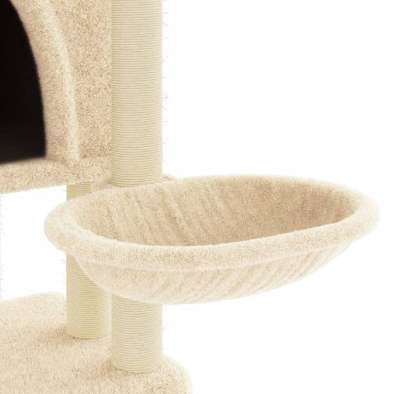 Lilburn 180 cm H Cat Tree / Condo, Cream