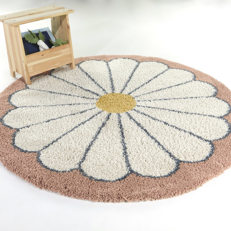 Tapis Lily Lily, Rose, Rectangle 5 pi 3 po x 7 pi