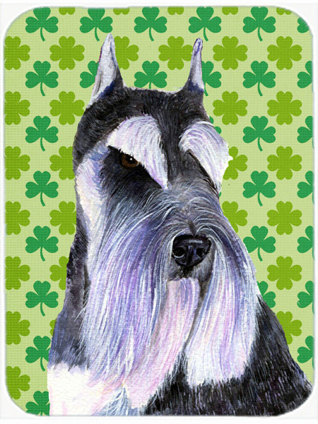 Planche à découper en verre à caroline st. patrick schnauzer st. patrick Shamrock Lucky Irish