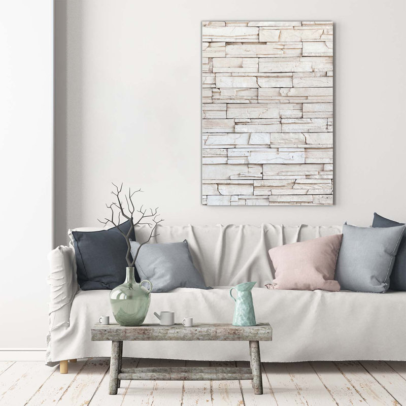 A Stone Wall - Wrapped Canvas Print