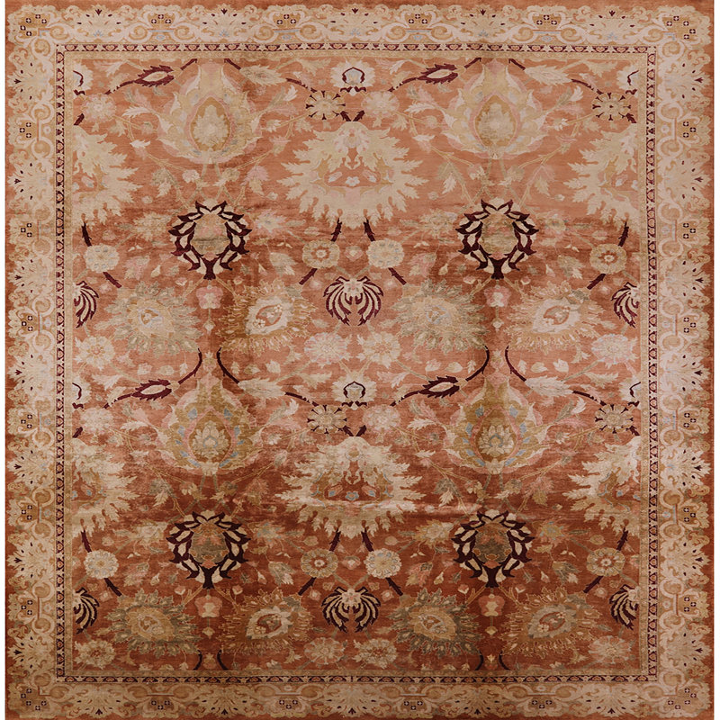 Tapis brun Gamo, Carré 5 pi