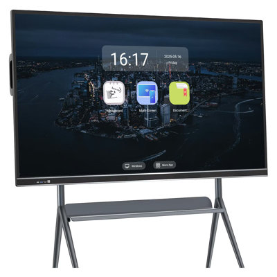 JYXCN Smart Board 75 Inch Digital Whiteboard for Online Teaching with Zoom/Teams Integration & Ads Playback?