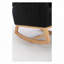 Chaise berçante rembourrée en tissu Teha Teddy-34025544