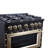 Valente 36" Dual Fuel range in Black-128626426
