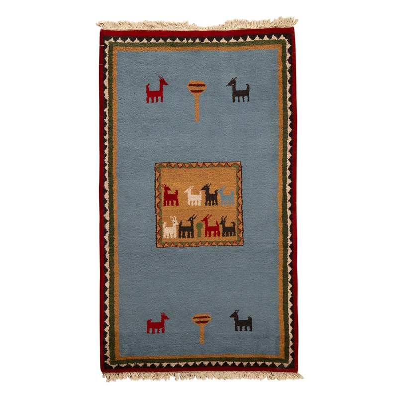 Hand Knotted Southwestern Area Rug