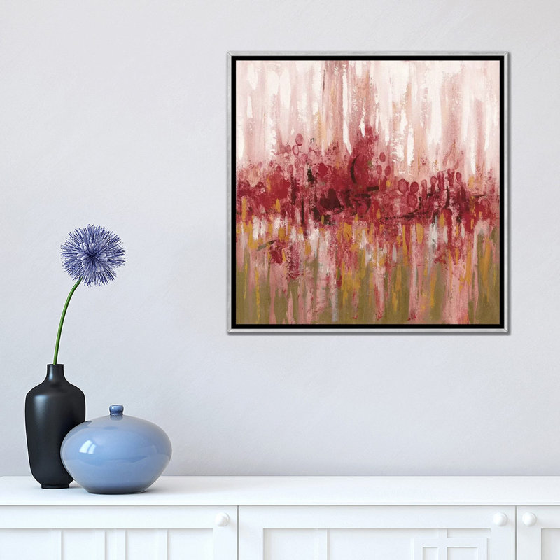 Red Reflections par Silvia Vassileva - reproduction d'art, Silver Framed, Pas de tapis, H 18 po x l 18 po x 1,5 po