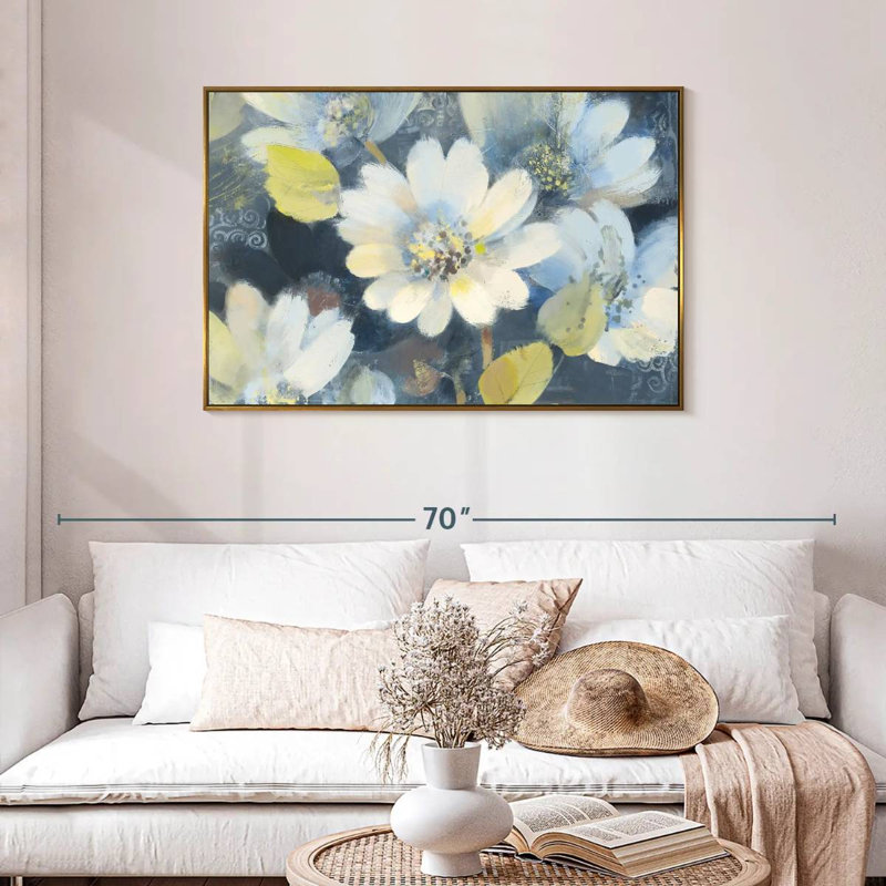 Collection Spring II, Cadre flottant doré, 43 po x 29 po