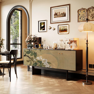 Buffet rétro de style chinois minimaliste