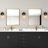  1 - Light Dimmable Black/Brass Armed Sconce-130629970