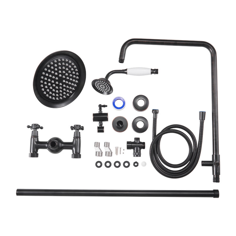 Dual-control Retro Bathroom Shower Faucet Set