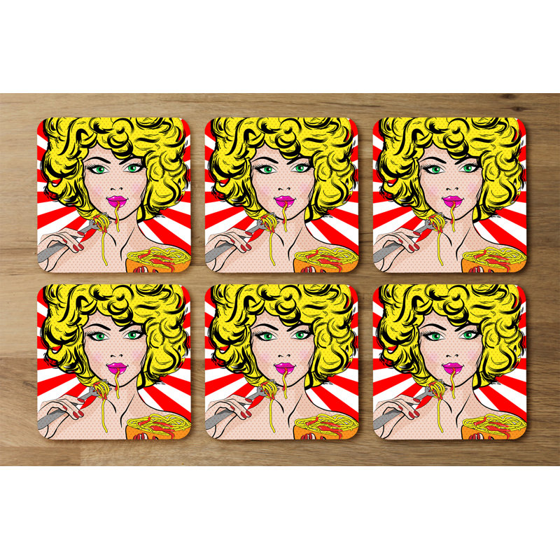 Doutre Square 6 Piece Coaster Set