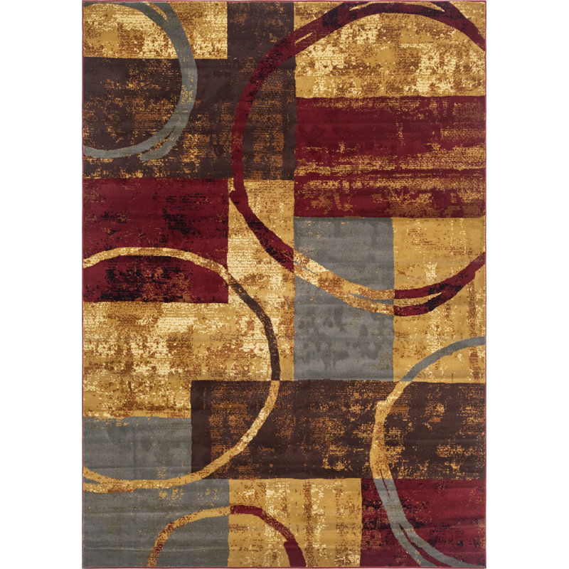 Adetomiwa Geometric Indoor Rug, Rectangle 7'10" x 11'