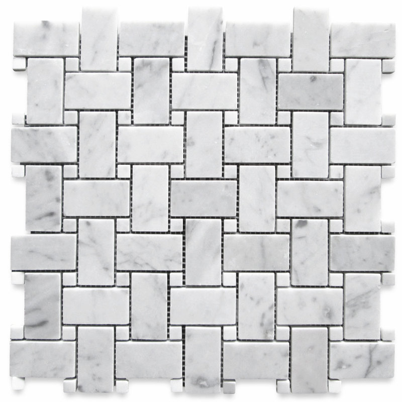 Carreau de mosaïque en marbre 12 po x 12 po