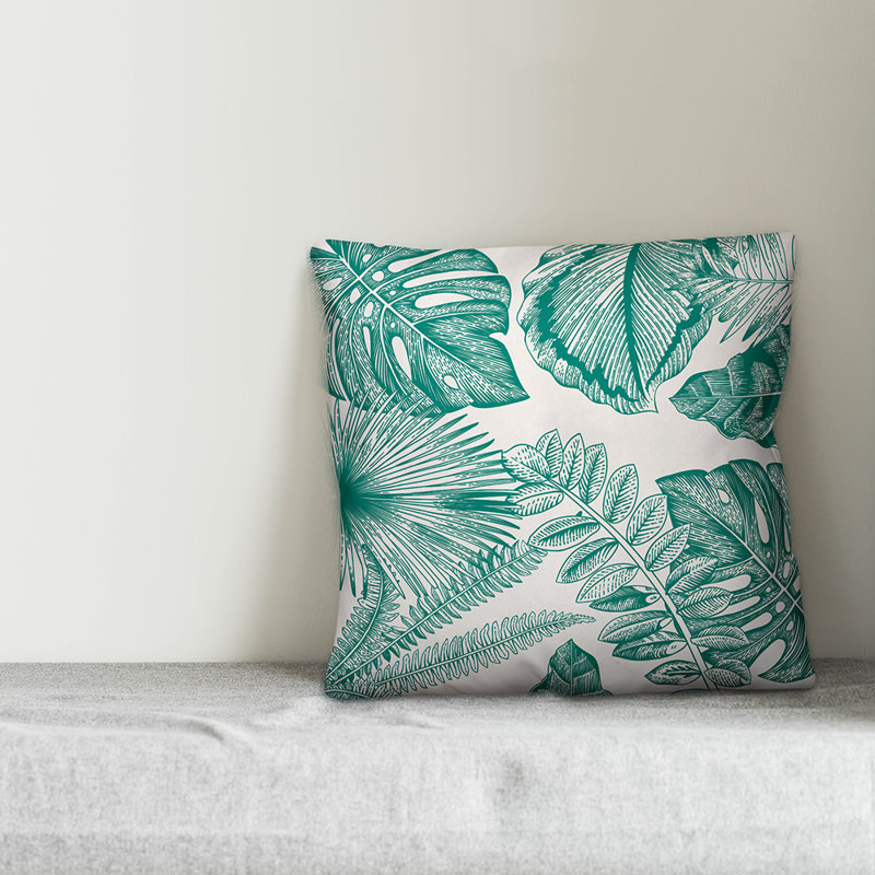 Floral Reversible Throw Pillow