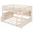 Full XL Over Queen Low Bunk Bed With LED Shelves and Pegboard-1934433695-1934281117
