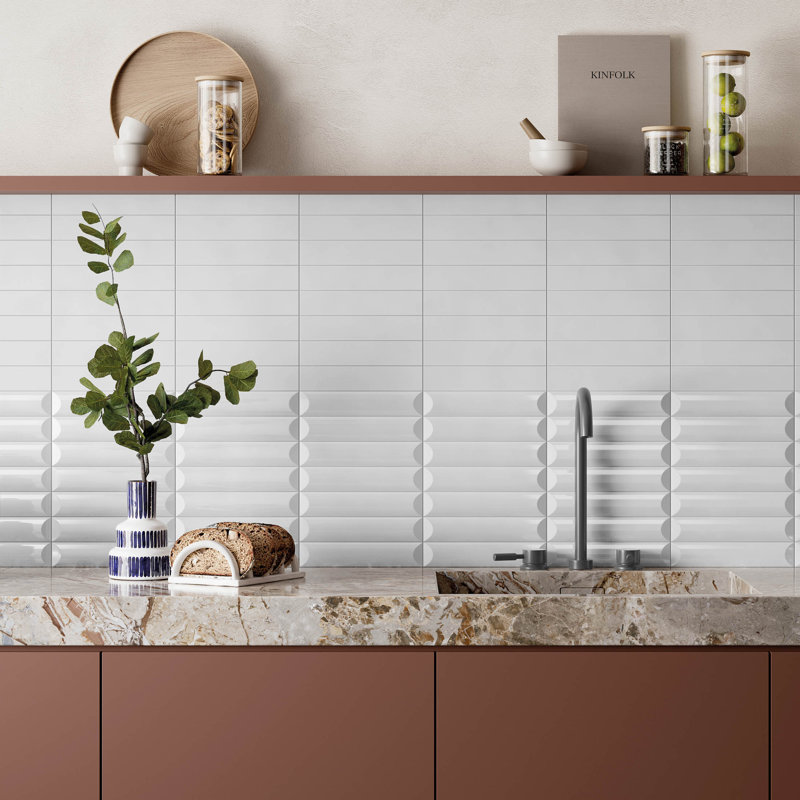 Sakari-Nara 2-in. x 10-in. Matte Subway Ceramic Wall Tile, Maome