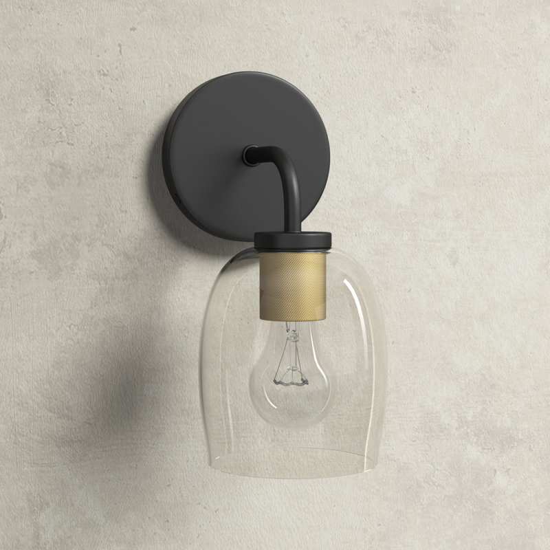 Avelin Dimmable Bath Sconce, Black