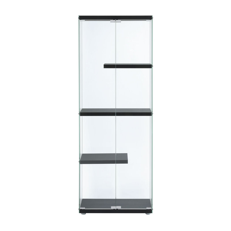 Picket House Furnishings Maxwell Display Cabinet in - 3A Packing, Black