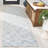 Raavi Hand Tufted Wool Cotton Abstract Rug in Blue/Ivory-1935742095