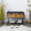 Banc de rangement avec tiroirs