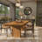 Lizabeta Solid Wood Circle Mirror-113006478
