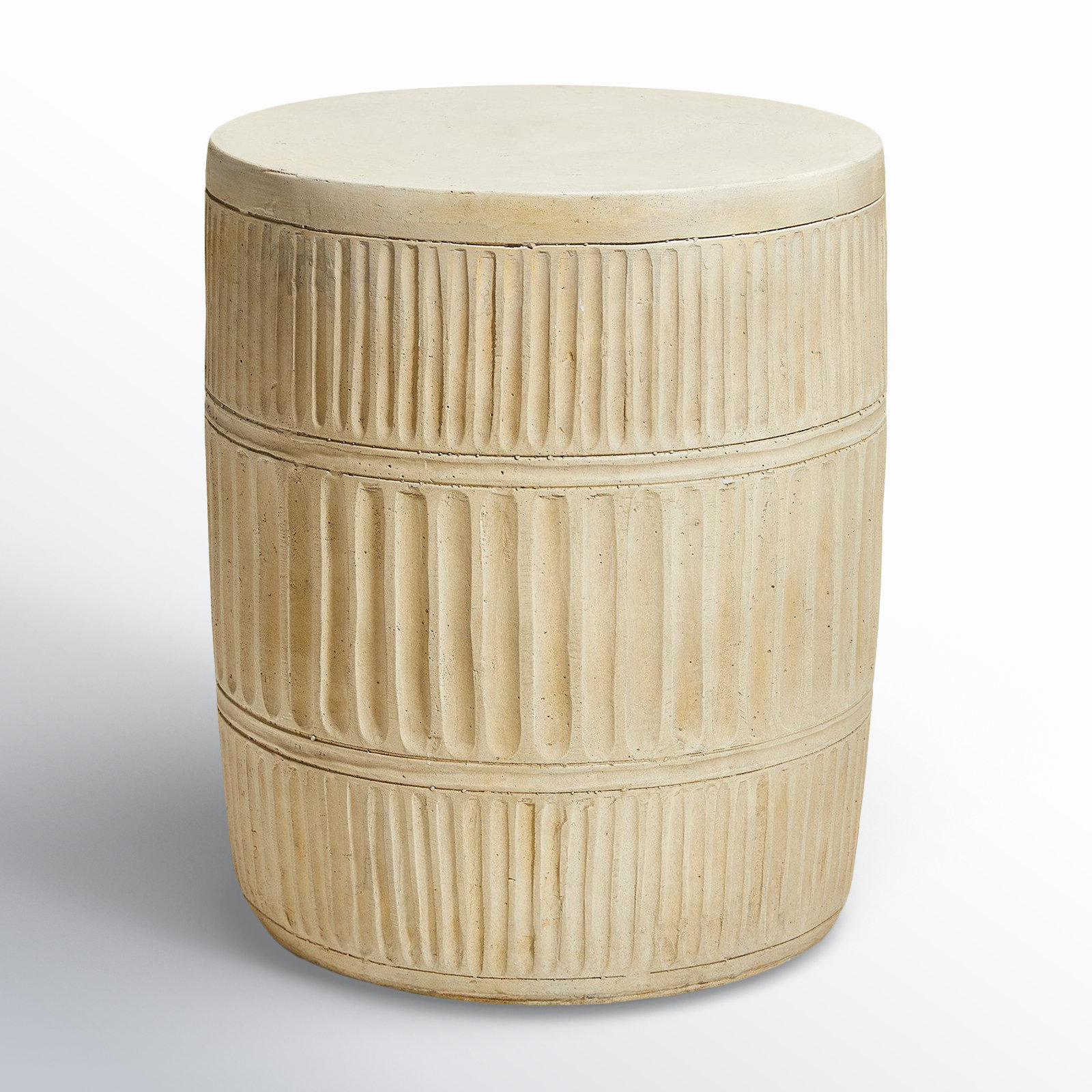 Oakley Accent Stool, Cream