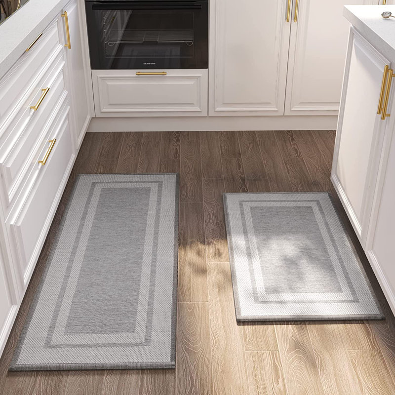 Tapis de cuisine, Gris clair