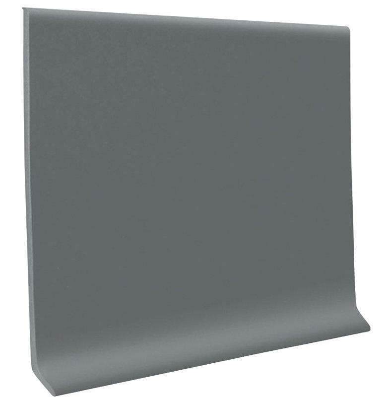 48 in. W x 4 in. L Wall Base in, Dark Gray