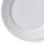 White Fluted Full Lace Dessert Plate 7.48"