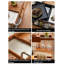 Multi Function Wood Stainless Steel Mobile Side Storage Cart-1955678215