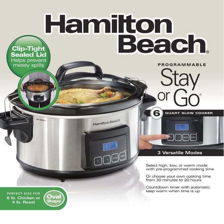Hamilton Beach Stay or Go® 6-Quart Slow Cooker - 33261