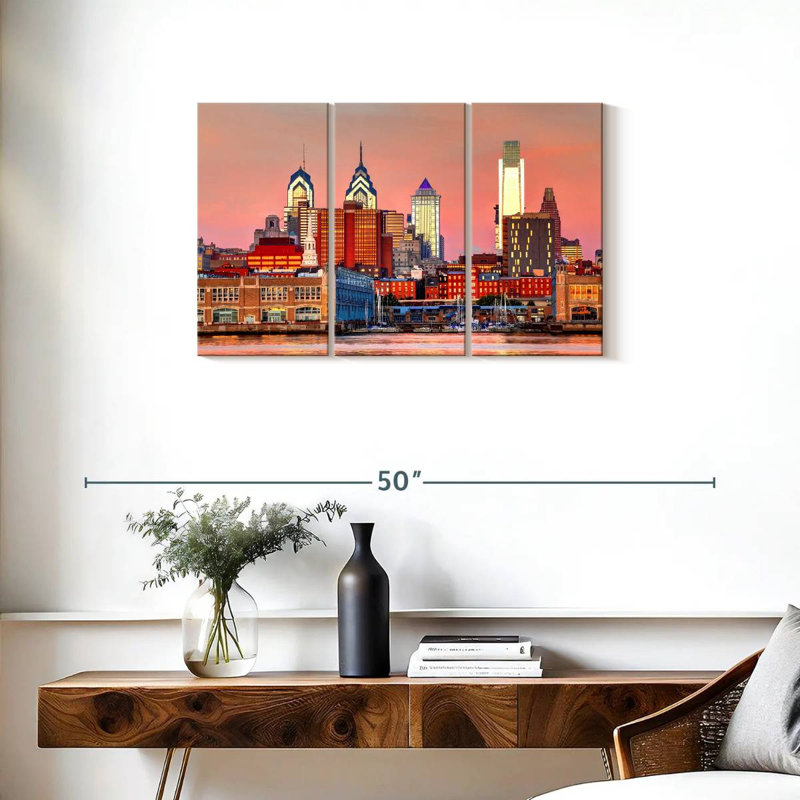 Aime Philadelphia Skyline, H 20 po x l 33 po